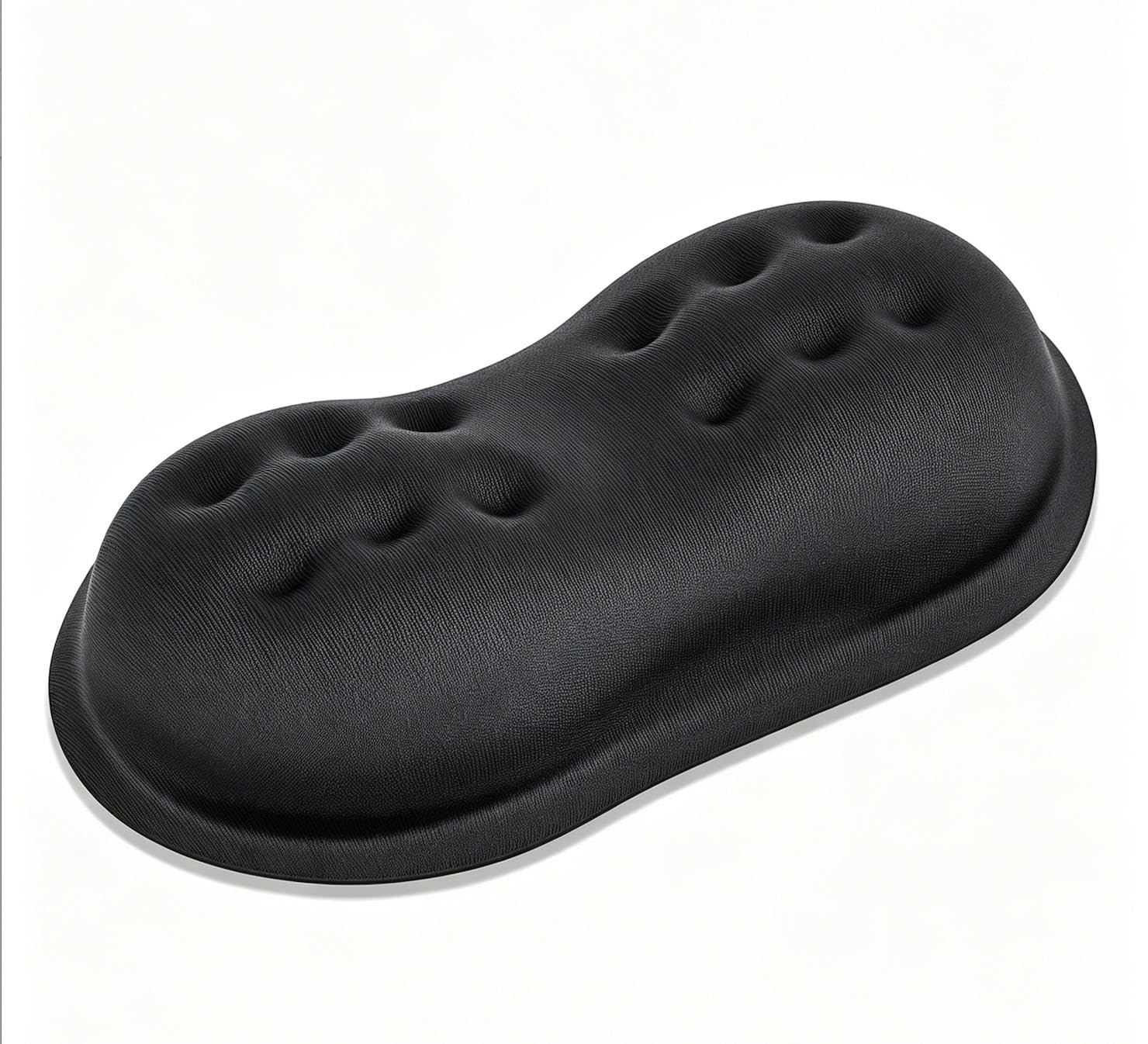 Axlteip Wrist Rest for Mouse - Ergonomic Memory Foam Computer Wrist Support Pad, Massage Holes Design for Wrist Pain Relief (5.5 x 3.1 x 1 in, Black)