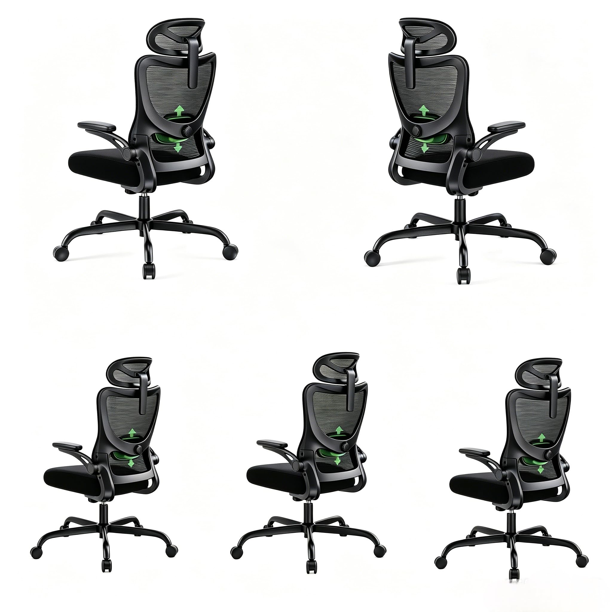 Marsail Ergonomic Office Chair with 3D Armrests