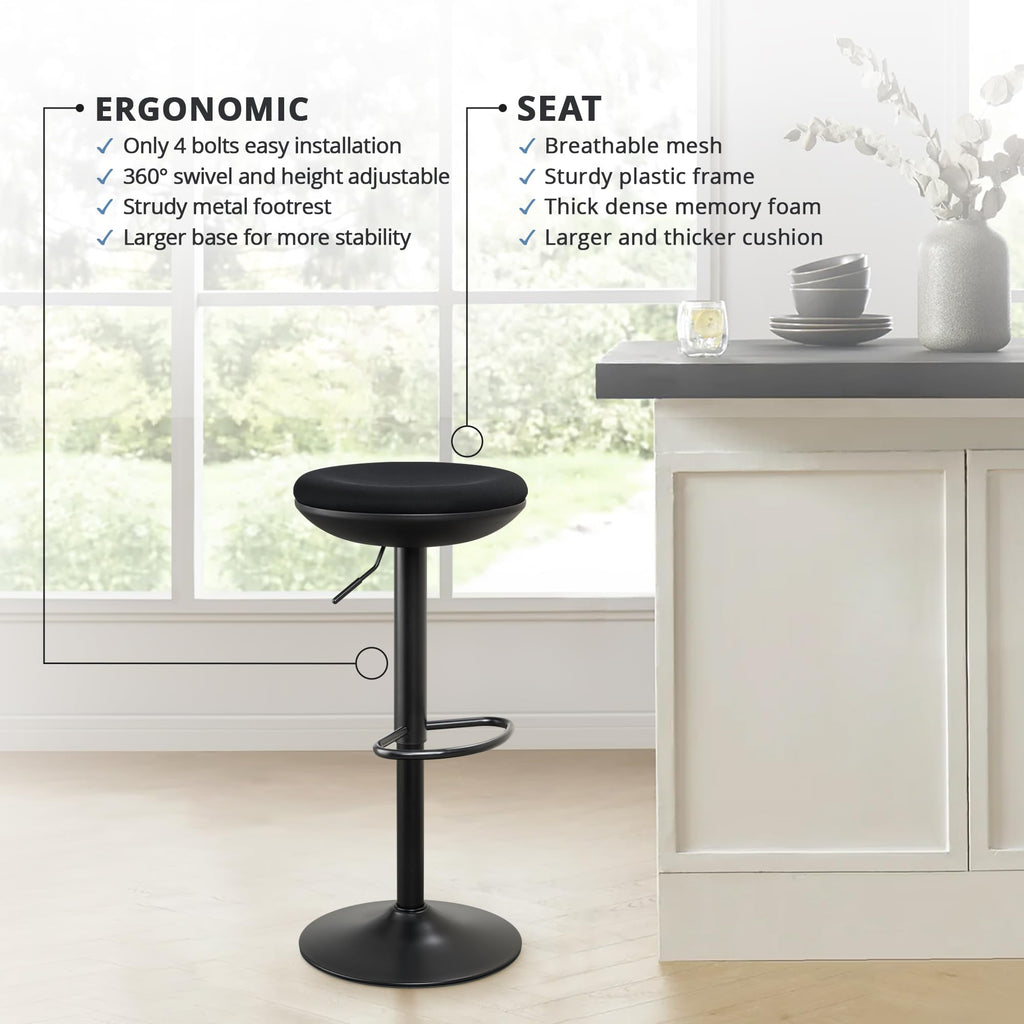IWMH Standing Desk Stool, Ergonomic Adjustable Height Wobble Stool