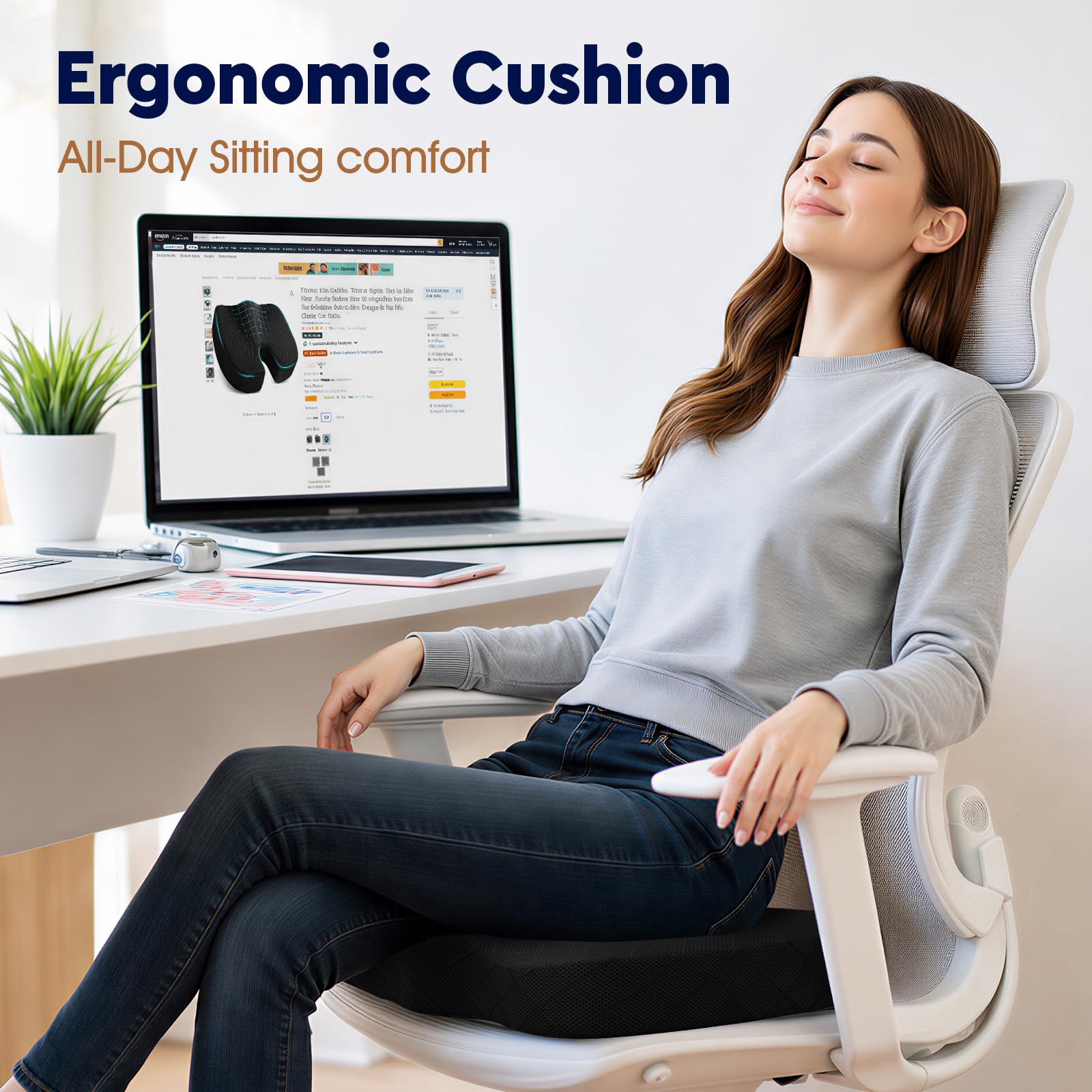 TushGuard Office Chair Seat Cushion
