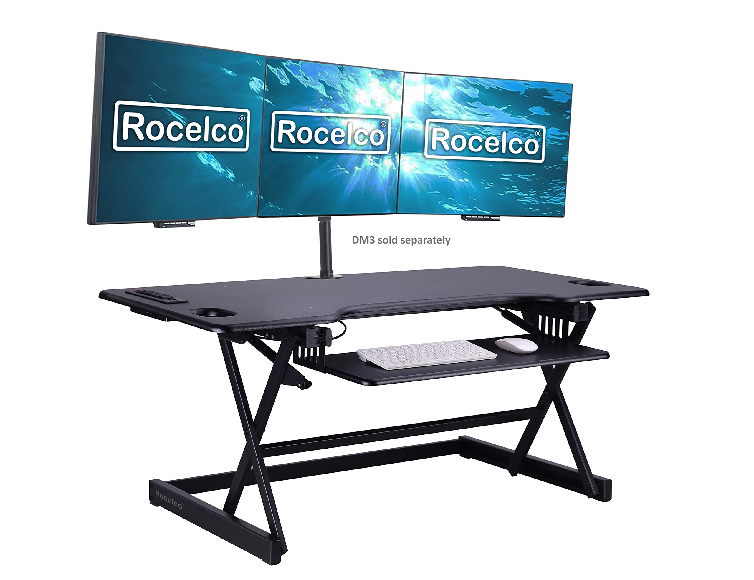 Rocelco 32" Height Adjustable Standing Desk Converter