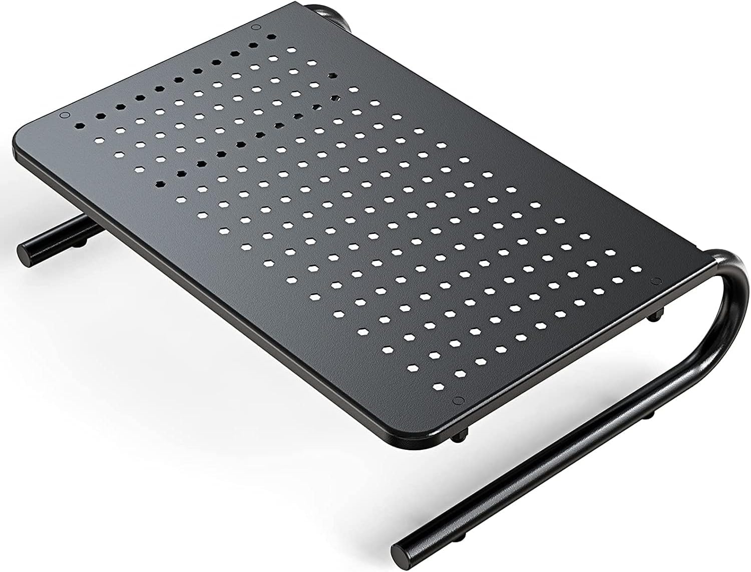 HUANUO Monitor Stand Riser for Desk, Laptop Stand, Laptop Shelf w/Vented Metal, Desktop Computer Stand Desk Organizer for Laptop, PC, Printer