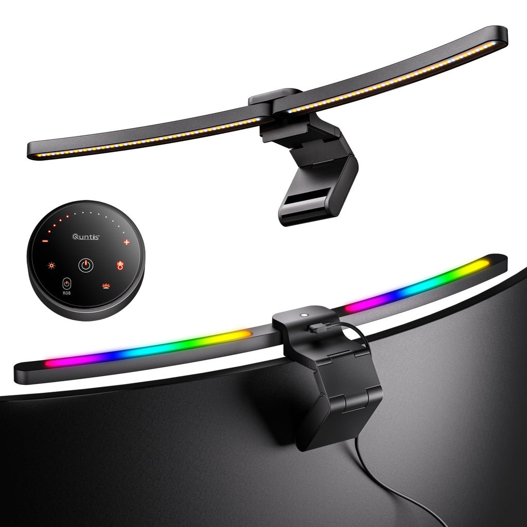 Quntis Curved Monitor Light Bar with RGB Backlight