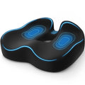 TushGuard Ergonomic Seat Cushion with Coccyx Cutout - 4-Zone Structure Office Chair Cushions for Tailbone Pressure Relief, Non-Slip Chair Pad with Washable Cover for Car, Office, Wheelchair