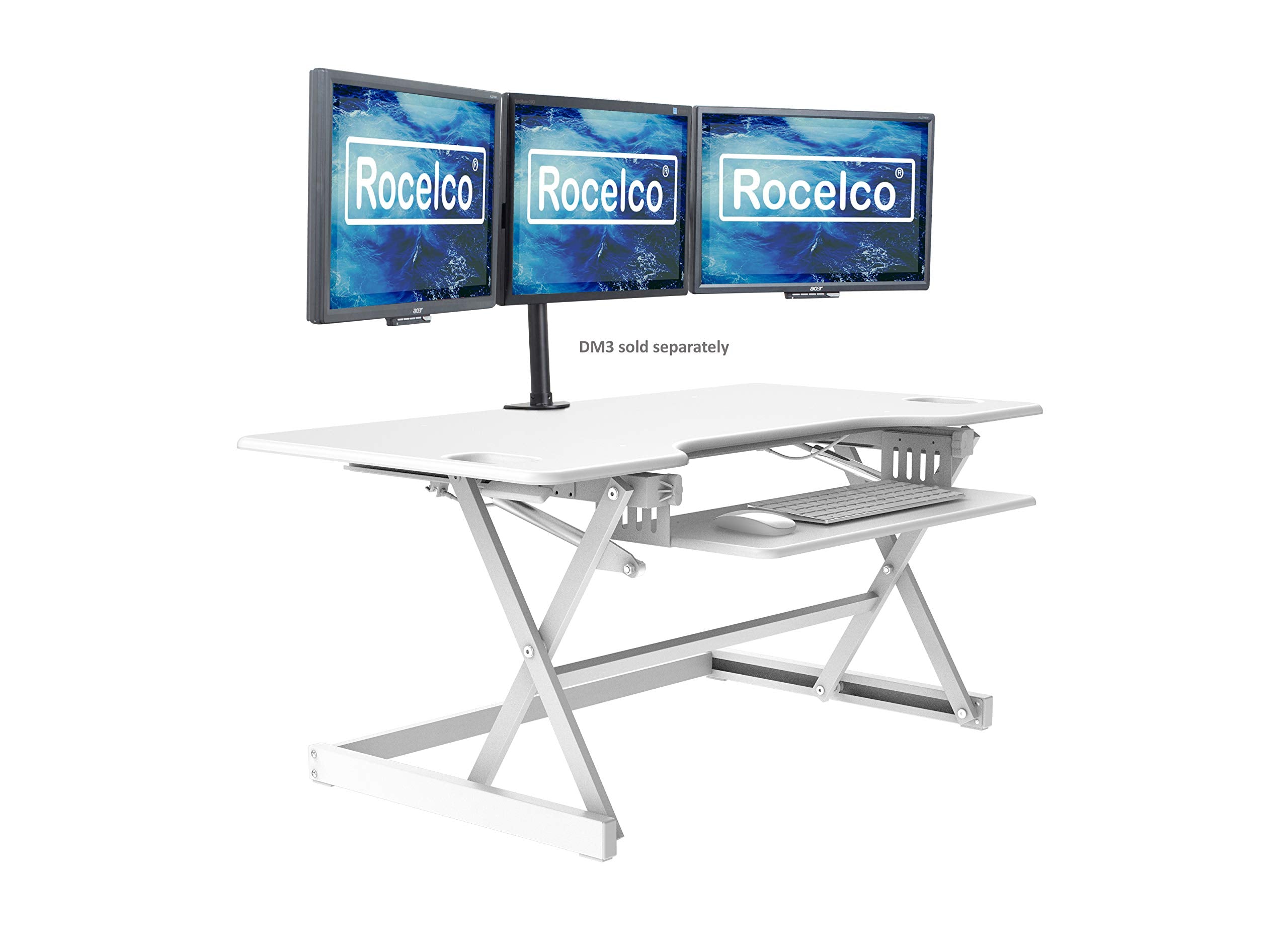 Rocelco 32" Height Adjustable Standing Desk Converter
