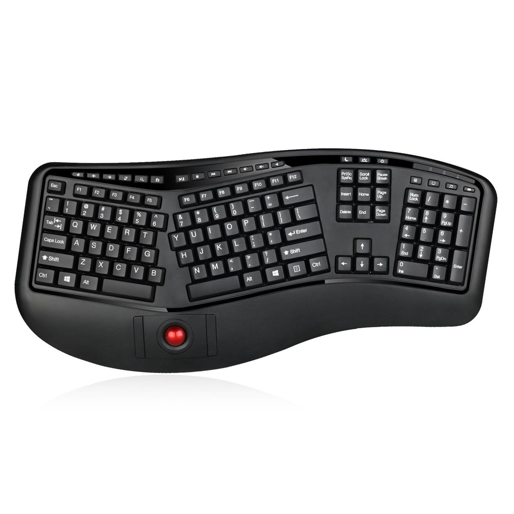 Adesso WKB-3500UB 2-in-1 Wireless Ergonomic Keyboard