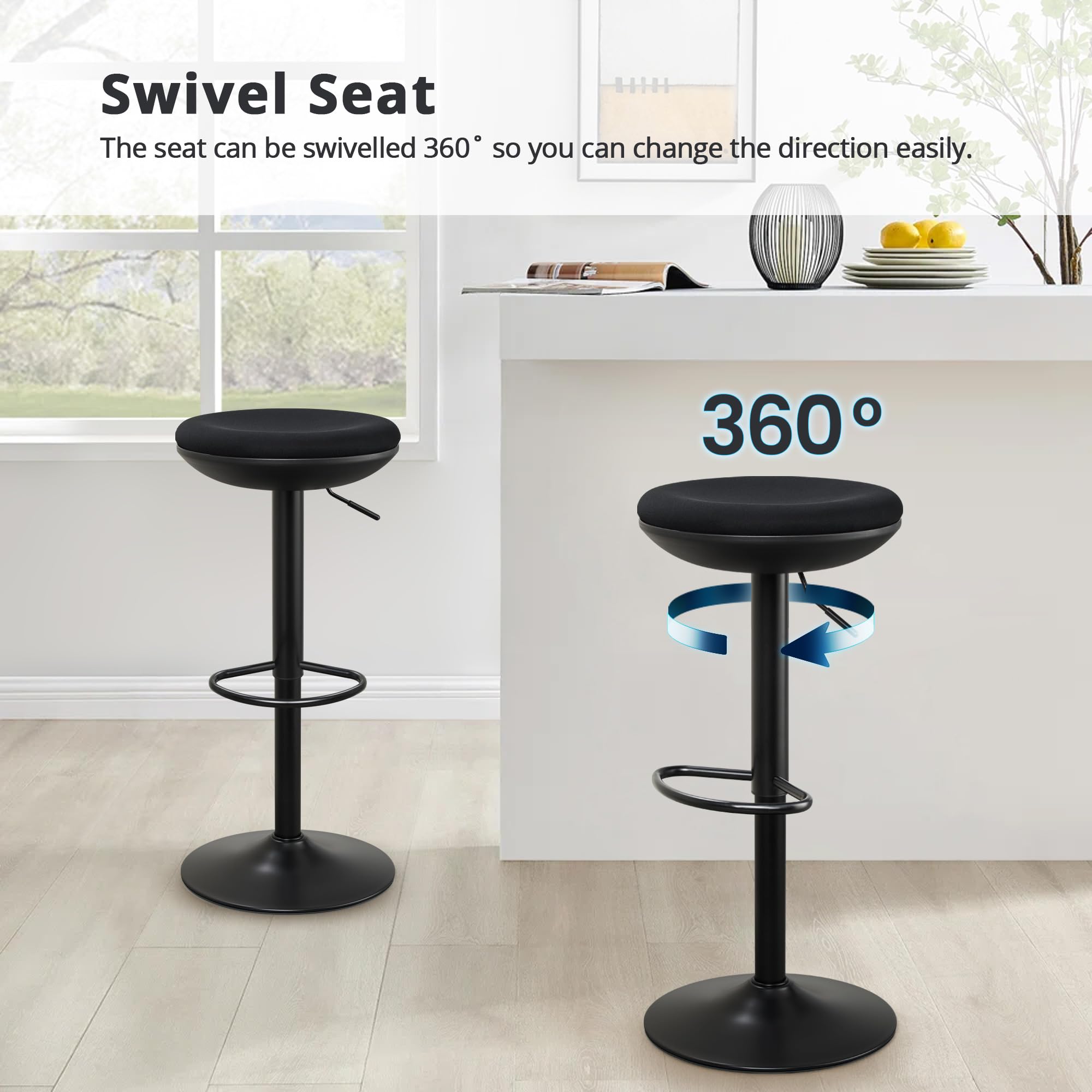 IWMH Standing Desk Stool, Ergonomic Adjustable Height Wobble Stool