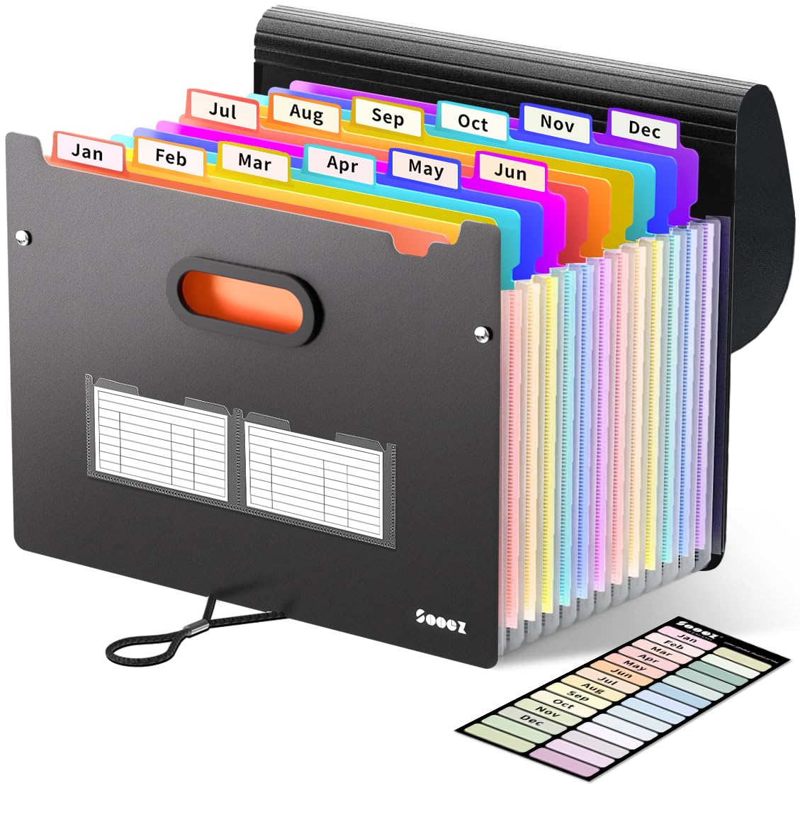 Sooez Accordion File Organizer for Documents and Desk Storage