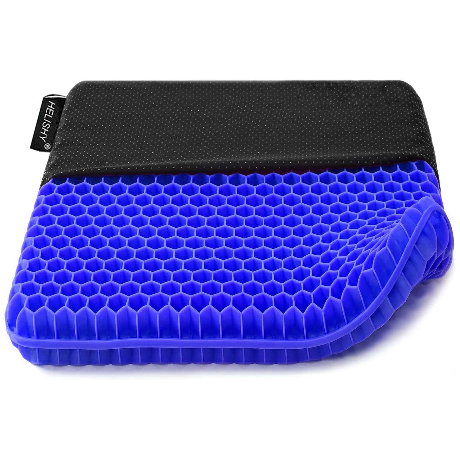Helishy Gel Seat Cushion, Double Thick Egg Gel Cushion for Pressure Pain Relief, Breathable Wheelchair Cushion Chair Pads for Car Seat Office Chair