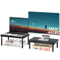 WALI Computer Monitor Stand for Desk, Adjustable Laptop Riser, Desk Monitor Stand Underneath Storage for Office, Home, School Supplies