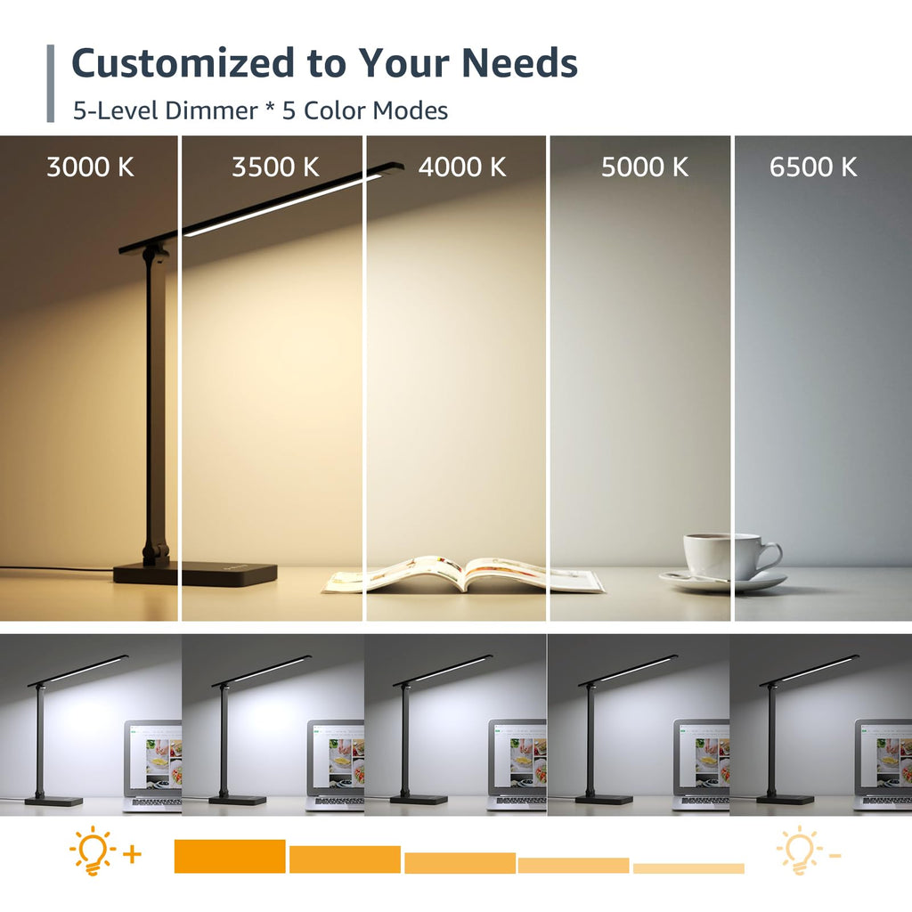 Lepro 9W LED Desk Lamp with Touch Control and Dimming