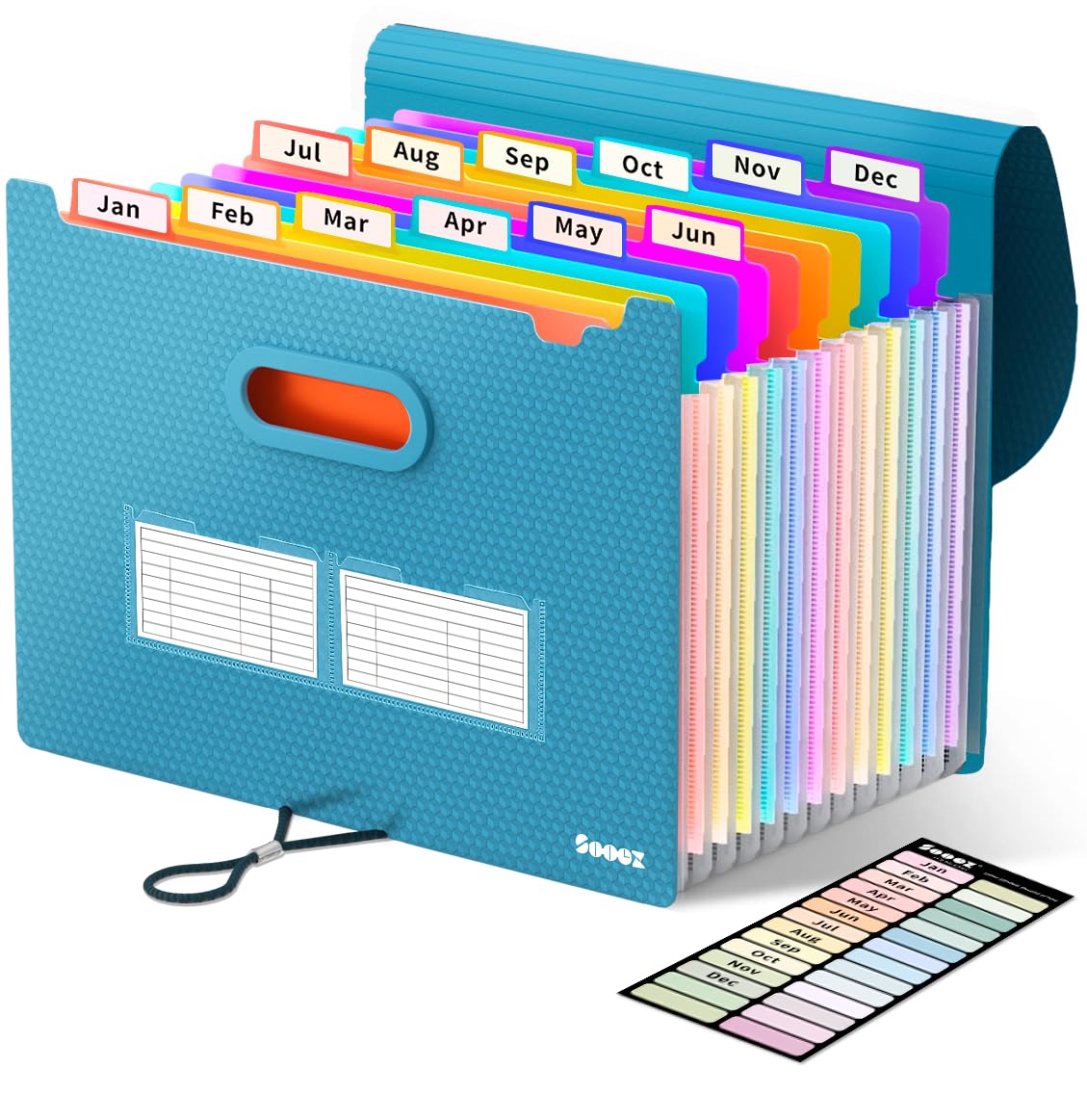 Sooez Accordion File Organizer for Documents and Desk Storage