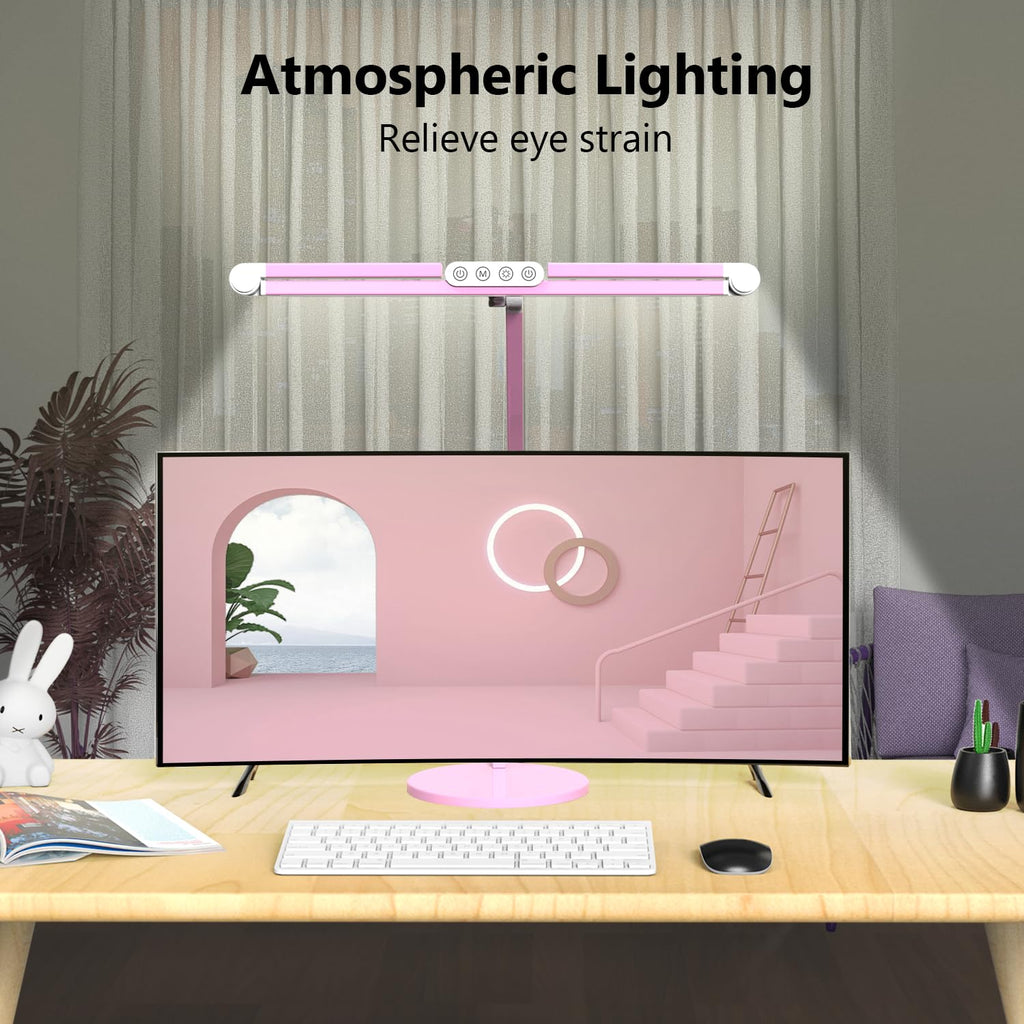Micomlan LED Desk Lamp with Base for Office Workspaces