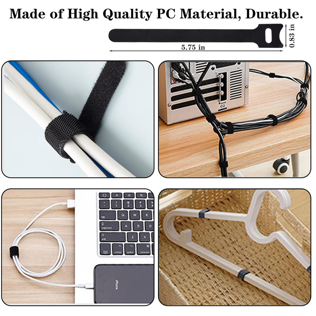 NOROCME 192-Piece Cable Management Kit with Wire Sleeves