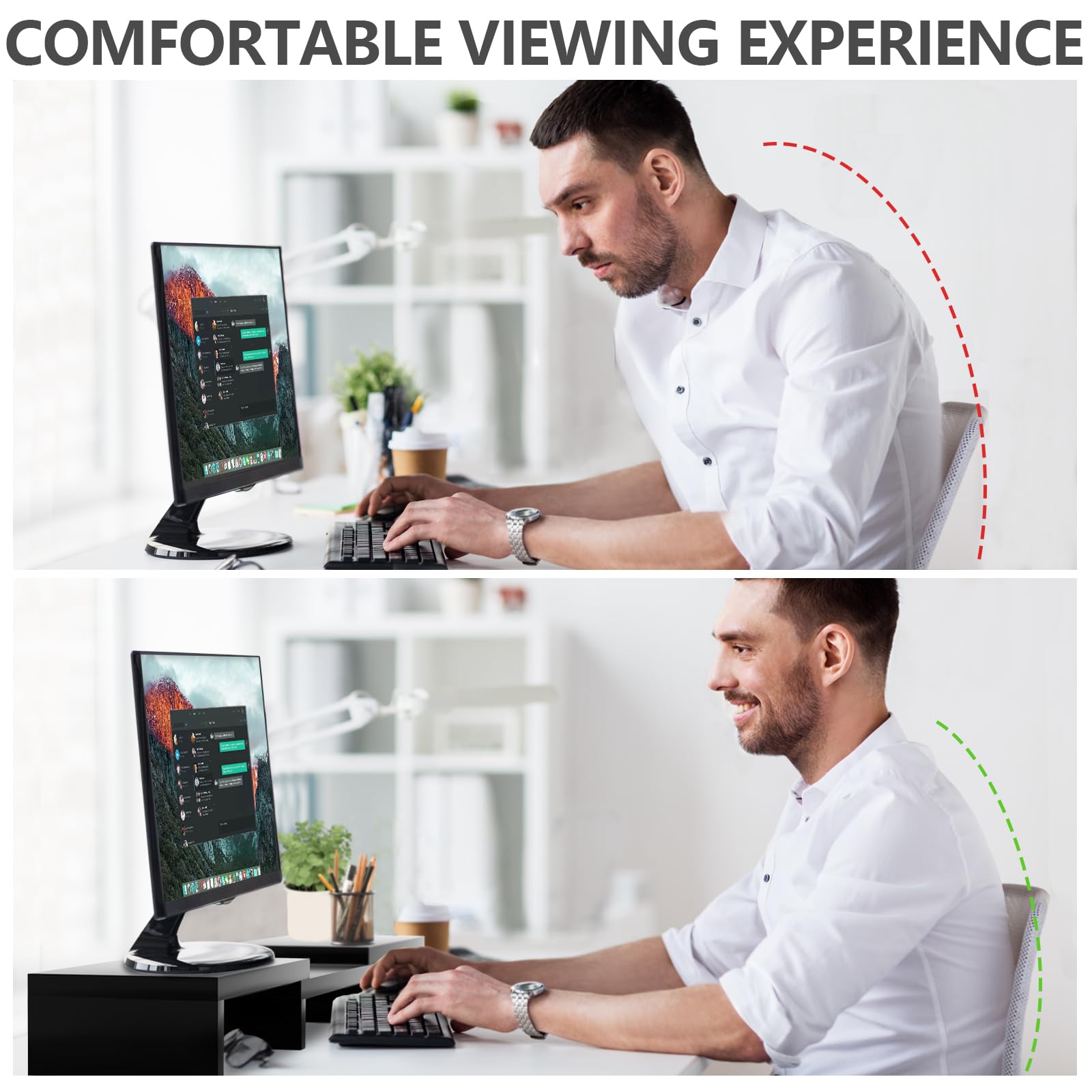 TAVR Furniture Monitor Stand Office Desktop for monitors