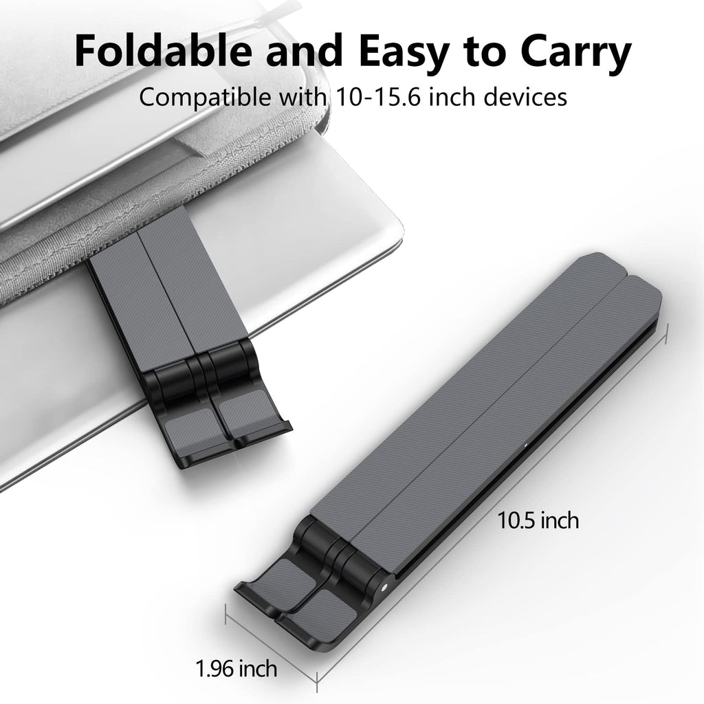 Tonmom Foldable Height-Adjustable Laptop Stand 10–15.6 in