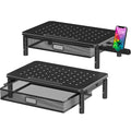 Zimilar 2 Pack Monitor Stand Riser with Metal Drawer, 3 Height Adjustable