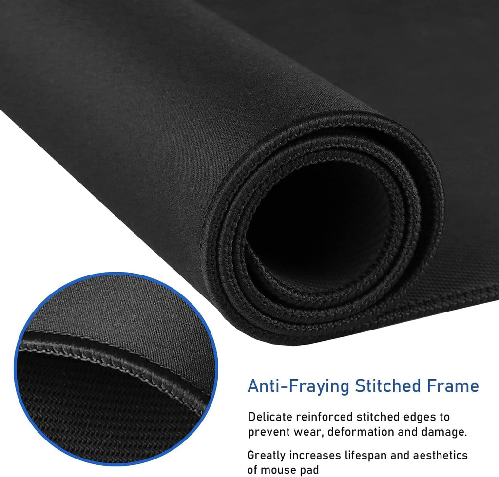 Large Extended Gaming Mouse Pad with Stitched Edges 31.5 x 15.7 in