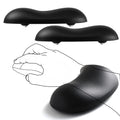 JIKIOU Ergonomic Gliding Palm Rests, Gel Mouse Wrist with Leather Surface, Sliding Wrist Pad with 4 Smooth Scroll Wheel, Fast Mouse Wrist Glider Designed for Office Computer Home Gaming