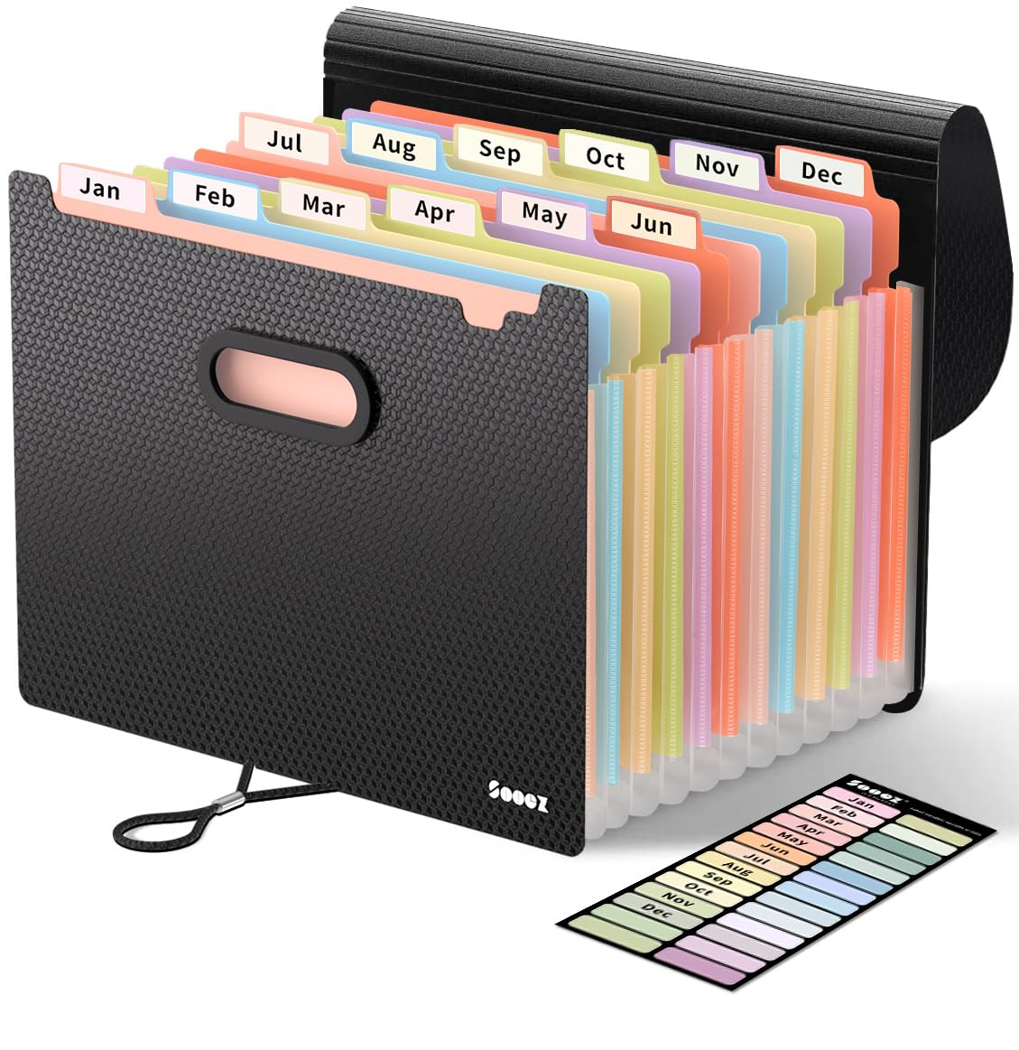 Sooez Accordion File Organizer for Documents and Desk Storage