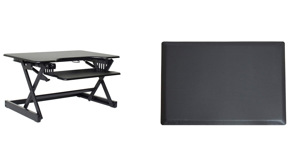 Rocelco 32" Height Adjustable Standing Desk Converter