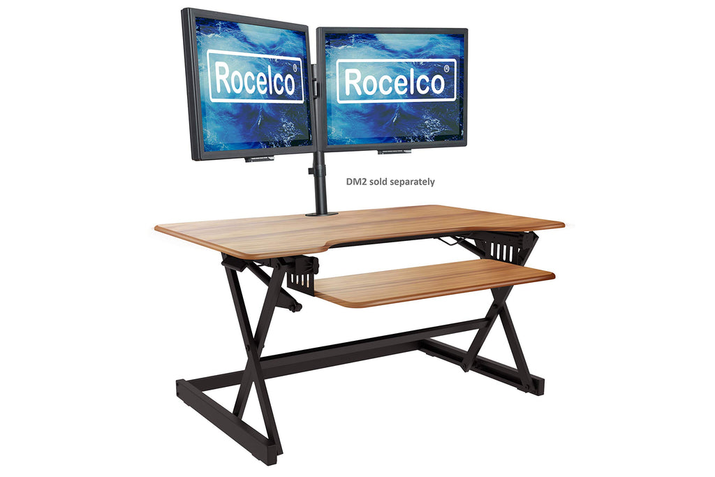 Rocelco 32" Height Adjustable Standing Desk Converter