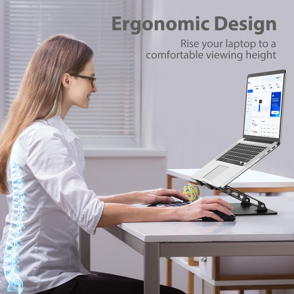 Gogoonike Adjustable Ergonomic Laptop Stand for Desk