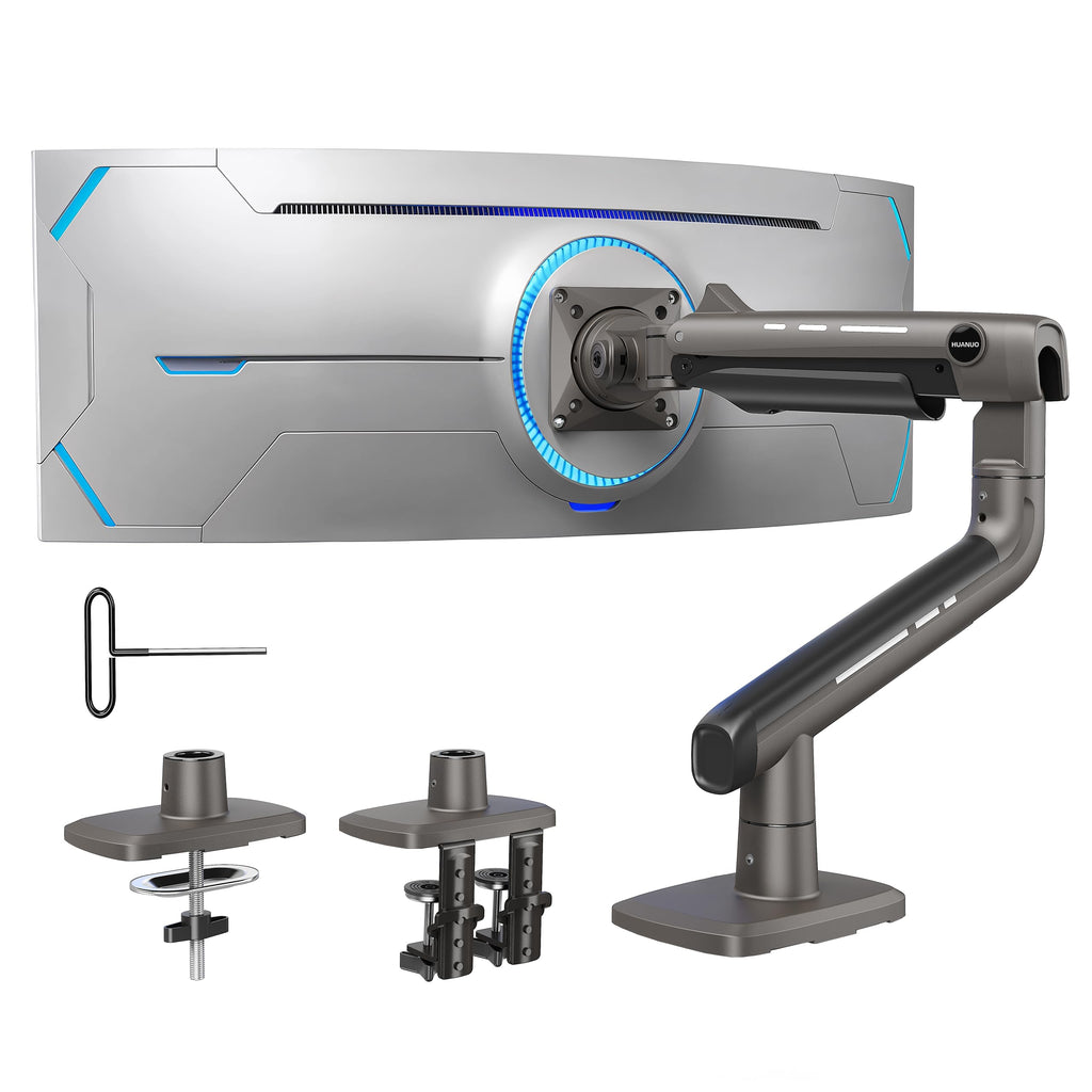 HUANUO Heavy Duty Monitor Arm for Ultrawide Screens