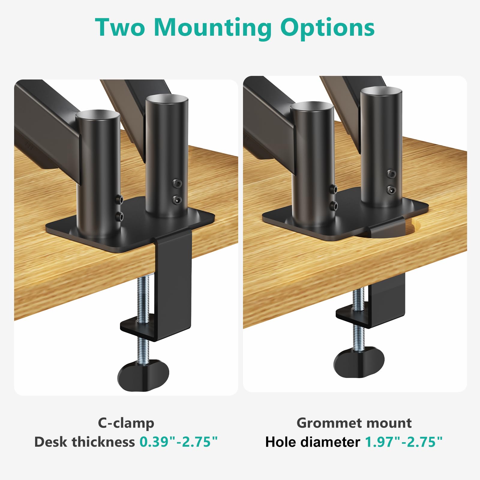 WALI Single/Dual/Triple/Quad Monitor Arm Mount Stand