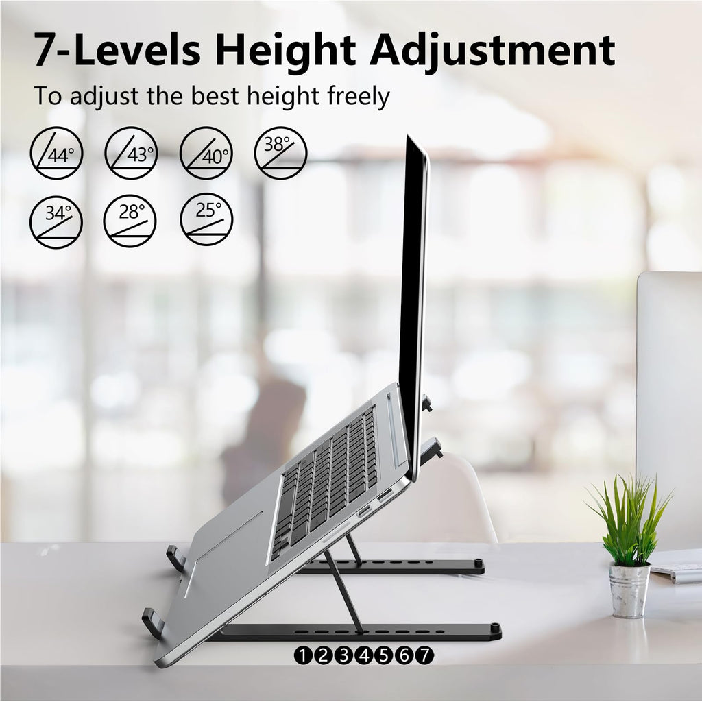 Tonmom Foldable Height-Adjustable Laptop Stand 10–15.6 in