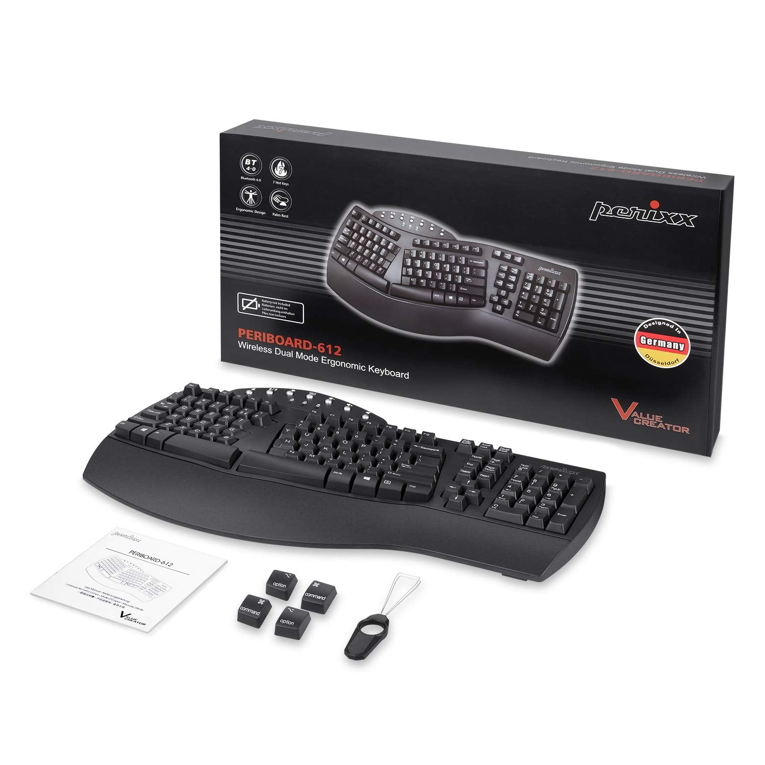 Perixx PERIBOARD Wired Ergonomic Split Keyboard with Wrist Rest