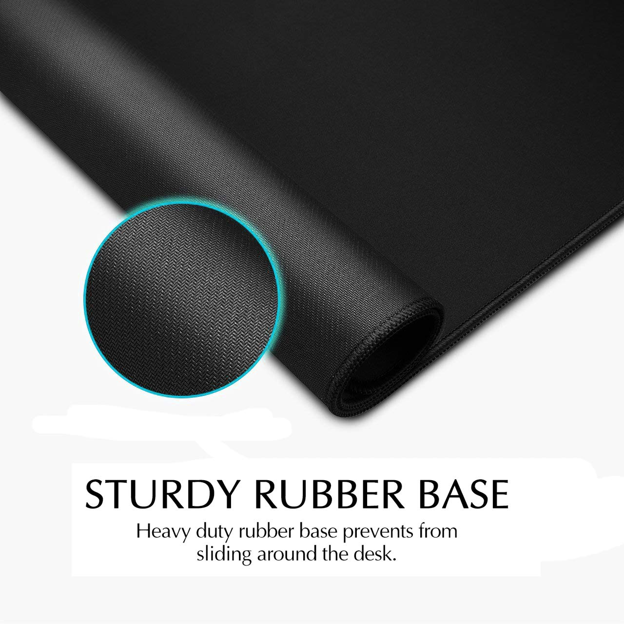 JIALONG Large Gaming Mouse Pad, XXL Desk Mousepad with Stitched Edges, Non-Slip Base Keyboard Pad
