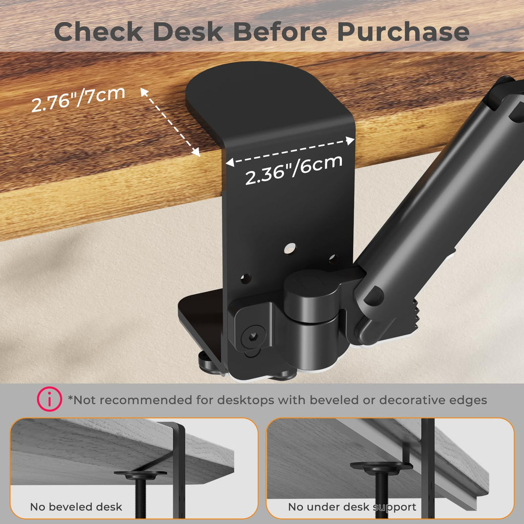 JOY worker Clamp-on Adjustable Armrest for Desk