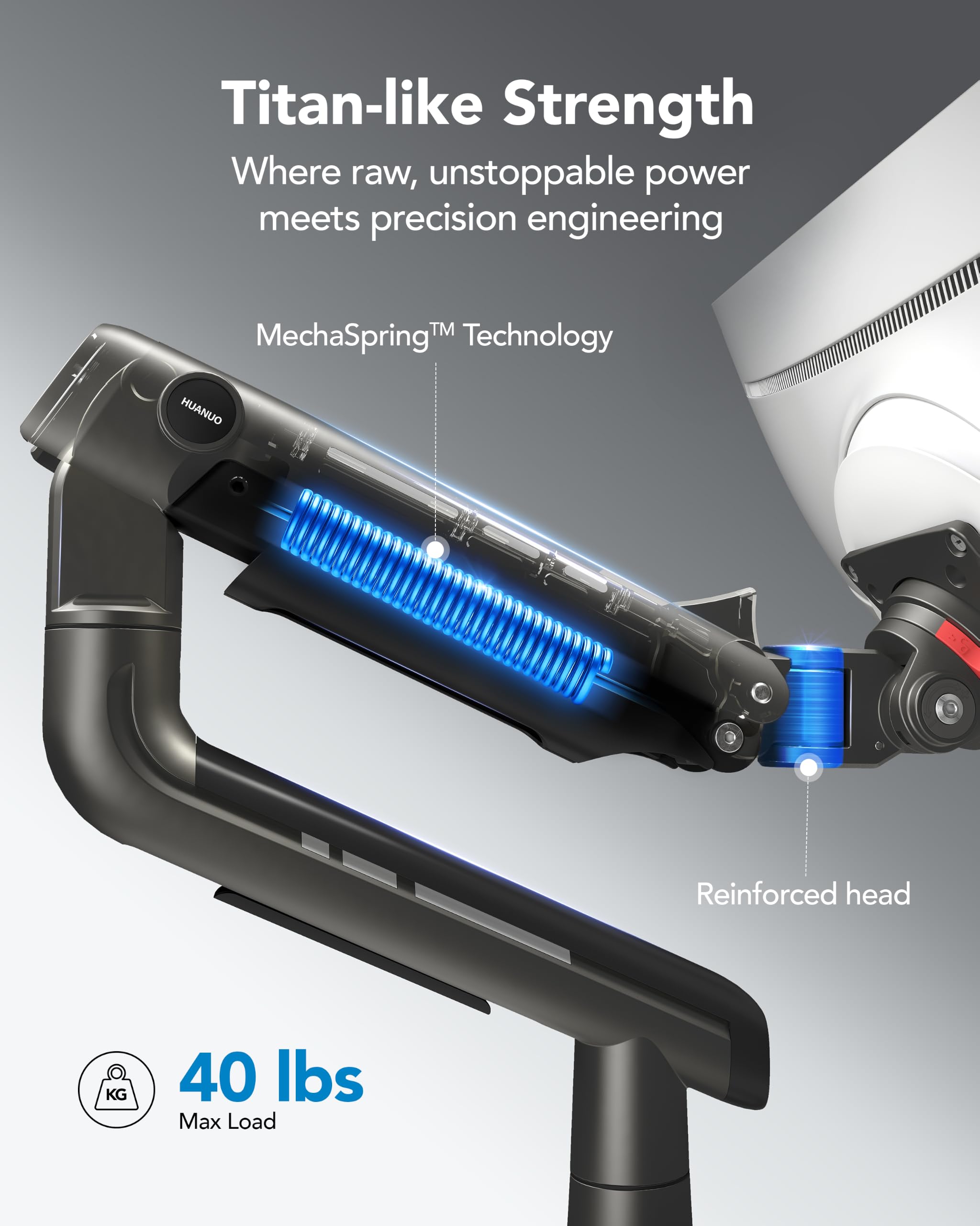 HUANUO Heavy Duty Monitor Arm for Ultrawide Screens