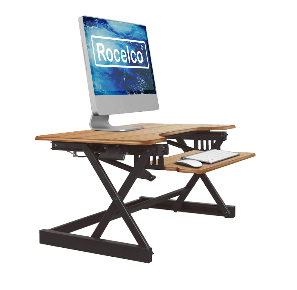 Rocelco 32" Height Adjustable Standing Desk Converter