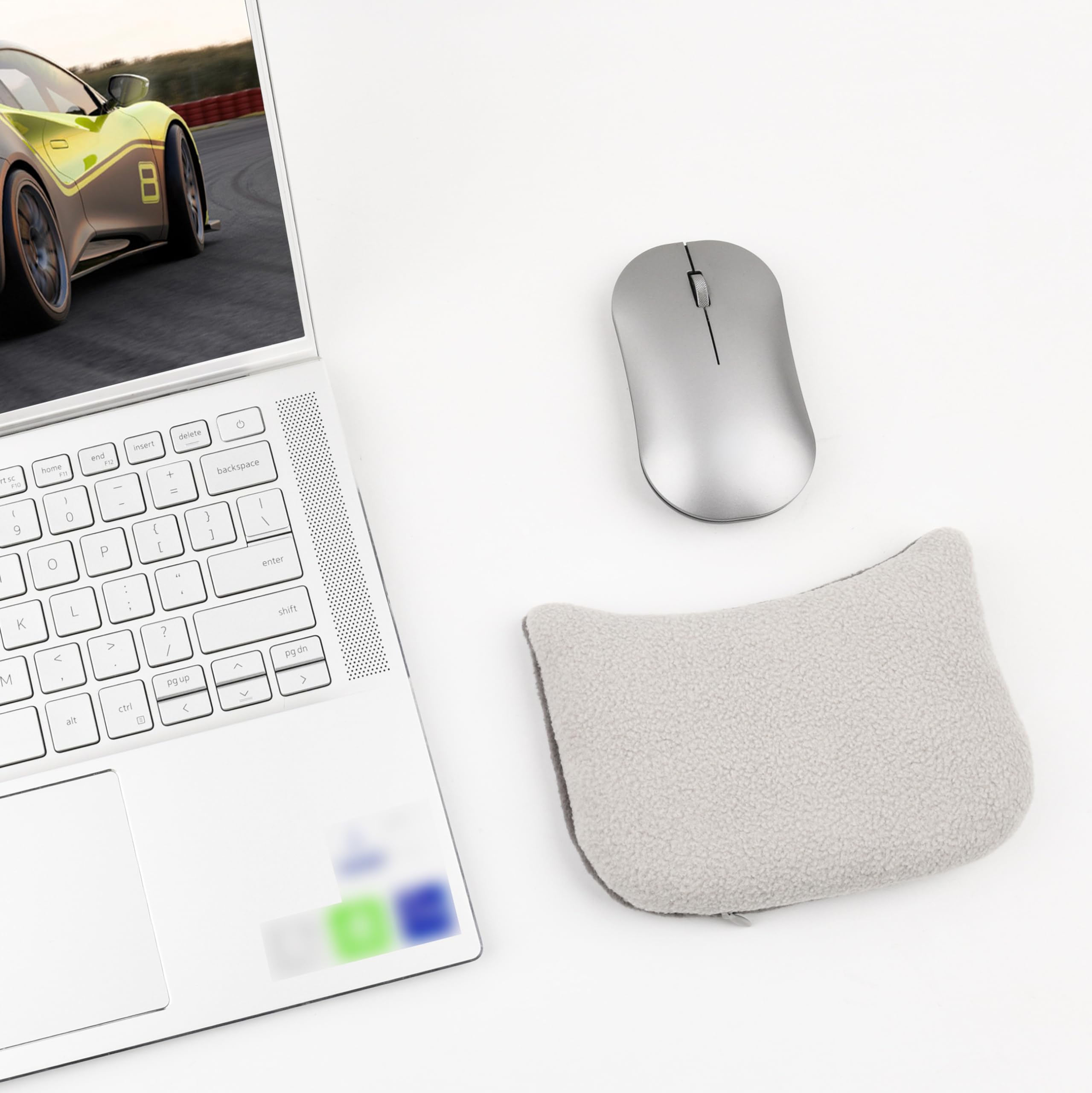 Large Mouse Wrist Rest Bean Bag, Ergonomic Mouse Support Pad Filled Ergo Beads for Computer, Laptop, PC Gaming
