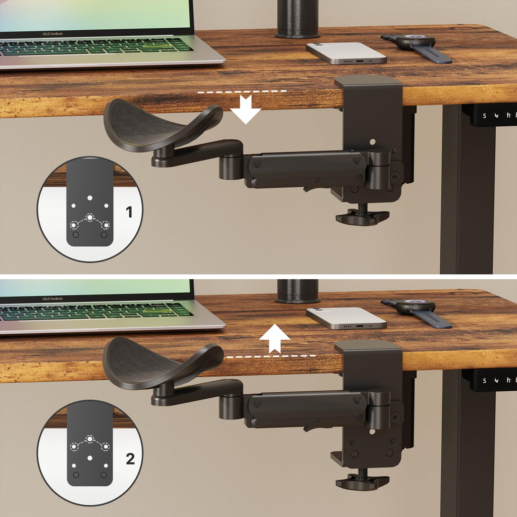 JOY worker Clamp-on Adjustable Armrest for Desk