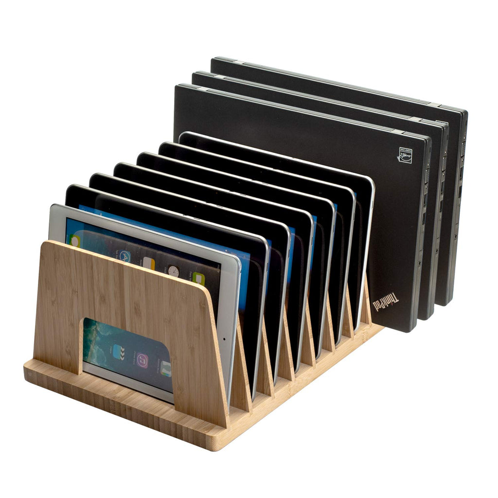 MobileVision Bamboo Multi-Device Organizer with 5 Slots