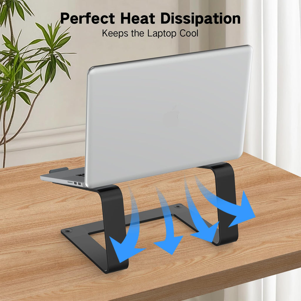 Tonmom Aluminum Laptop Stand & Desk Riser Holder