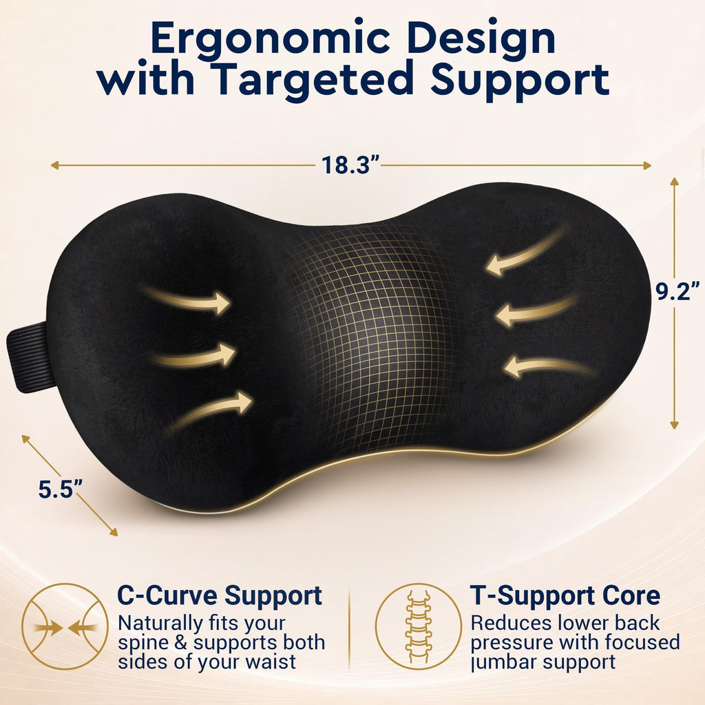 SavvyAbode Lumbar Pillow