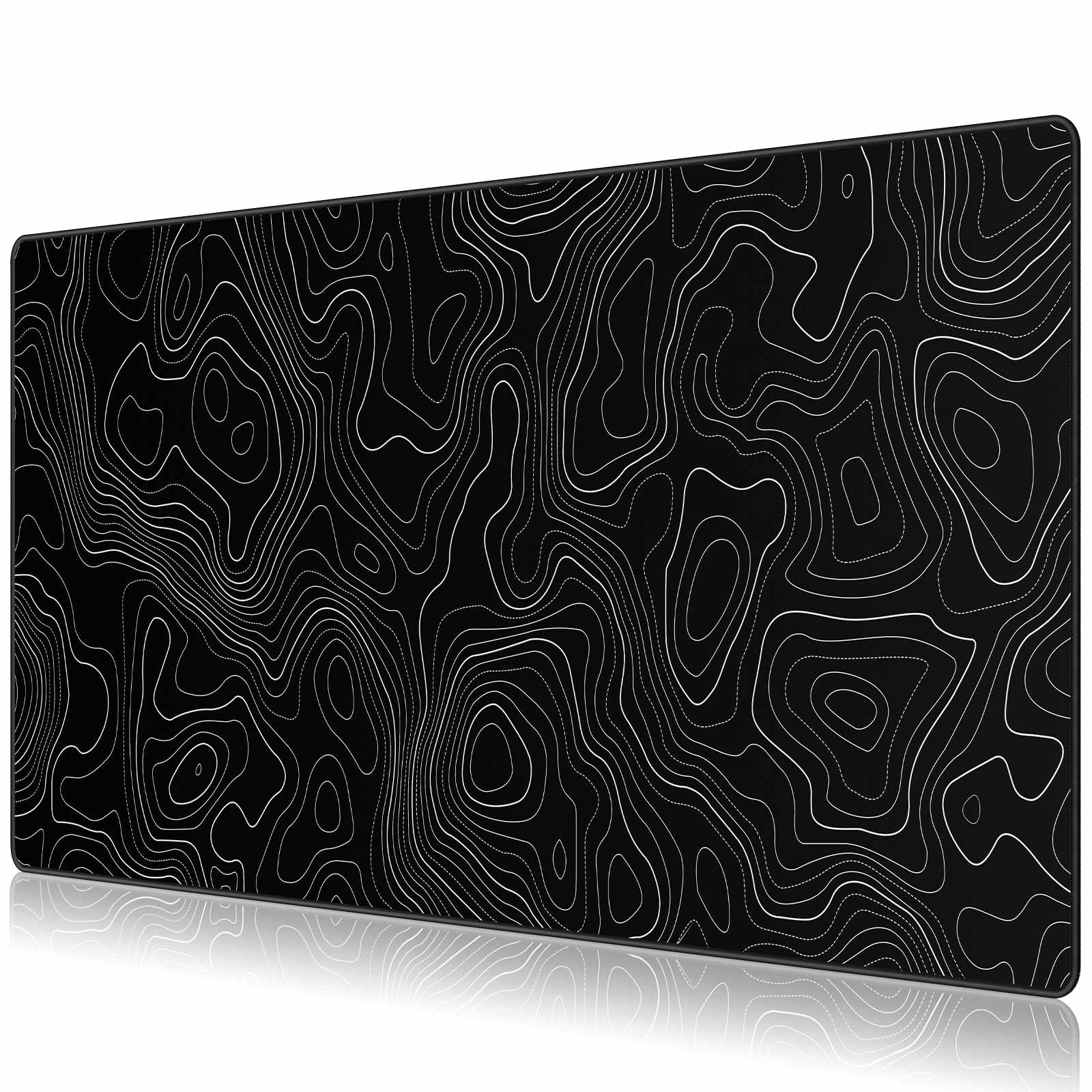 JIALONG Large Gaming Mouse Pad, XXL Desk Mousepad with Stitched Edges, Non-Slip Base Keyboard Pad