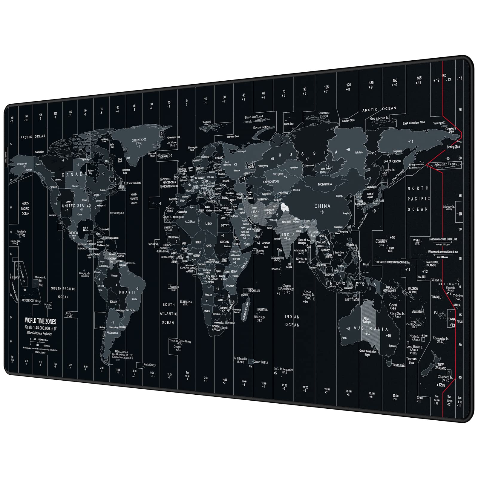 JIALONG Large Gaming Mouse Pad, XXL Desk Mousepad with Stitched Edges, Non-Slip Base Keyboard Pad