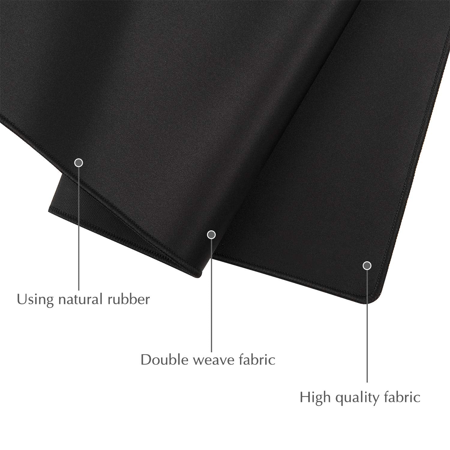 JIALONG Large Gaming Mouse Pad, XXL Desk Mousepad with Stitched Edges, Non-Slip Base Keyboard Pad