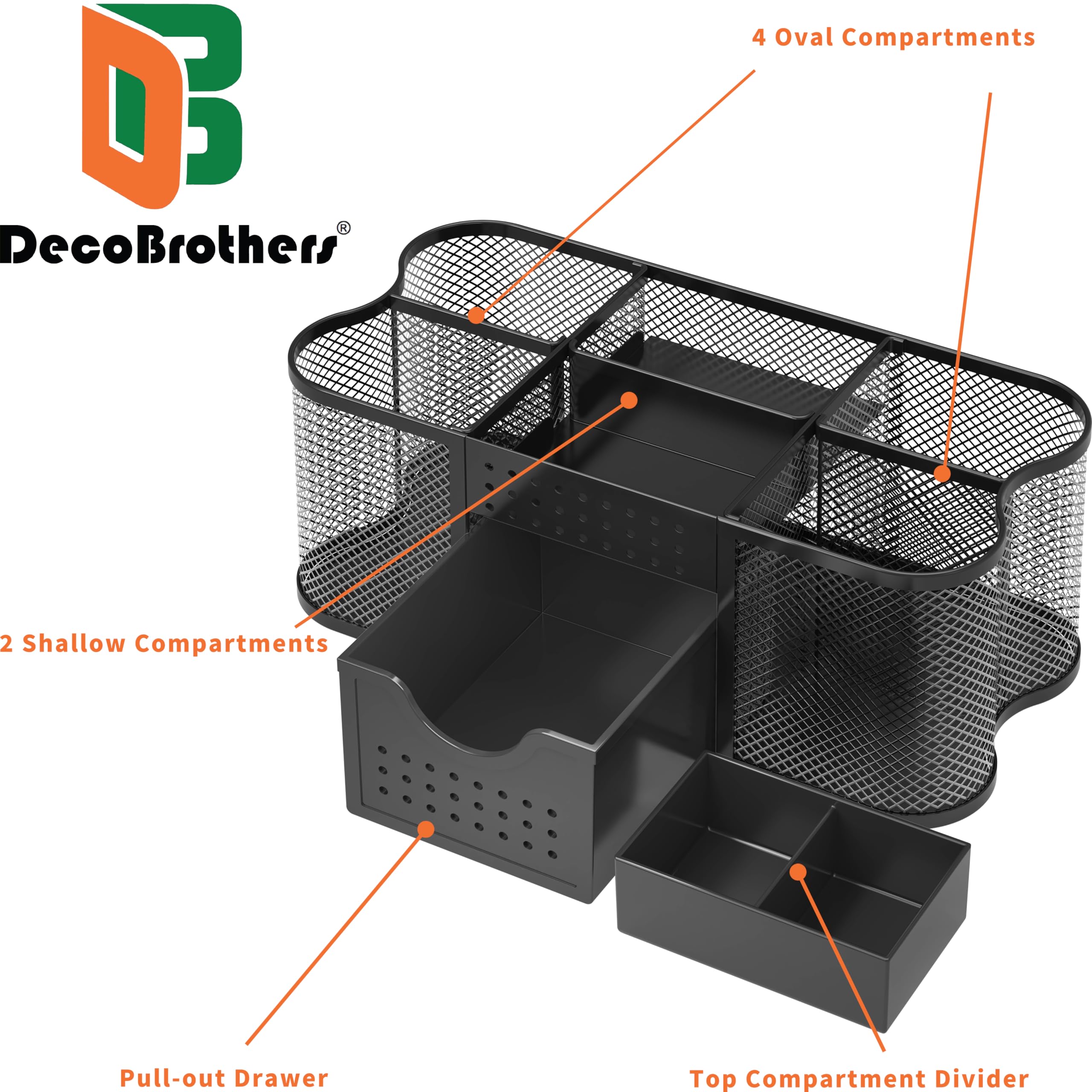 DecoBros Desktop Supplies Organizer Caddy for Office