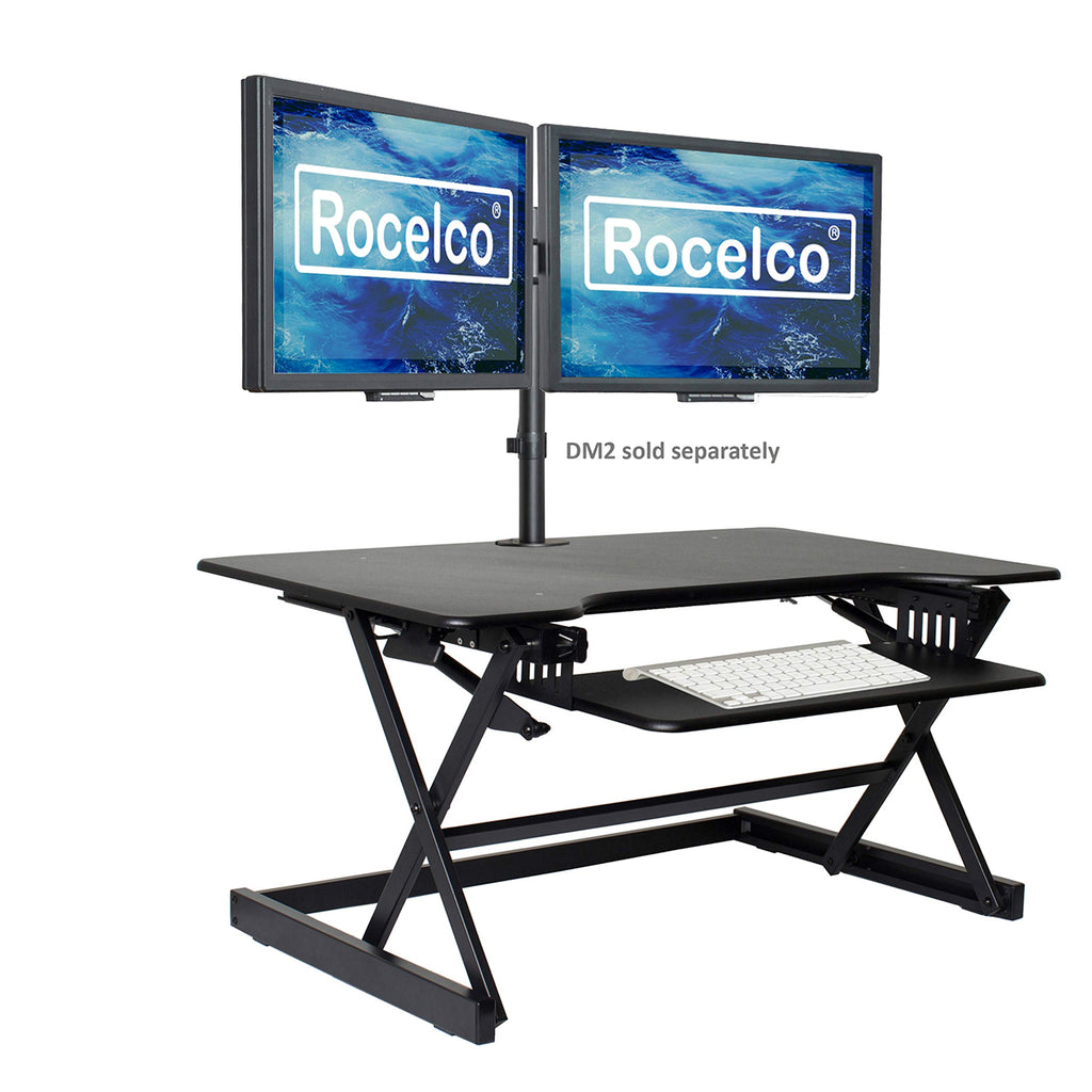 Rocelco 32" Height Adjustable Standing Desk Converter