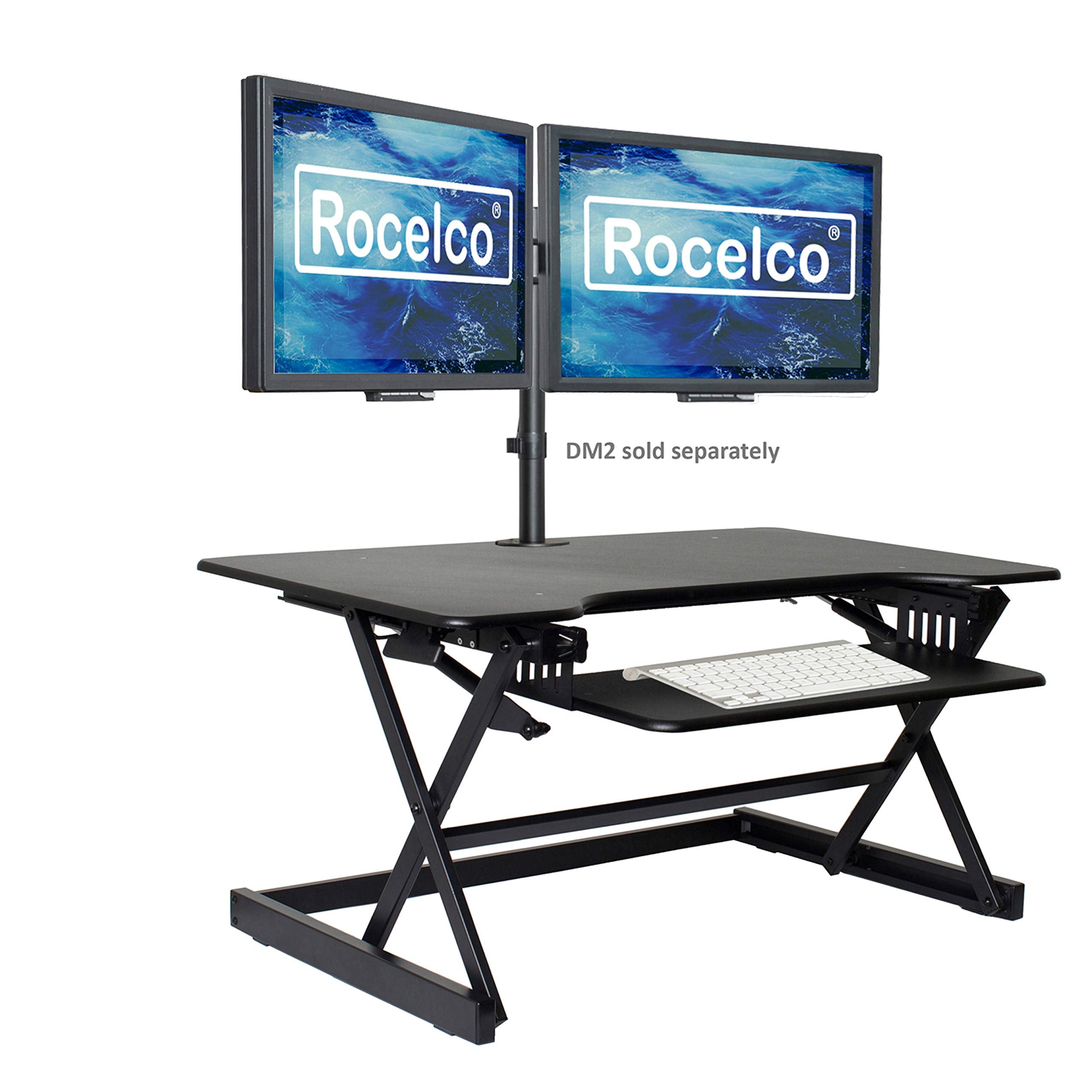 Rocelco 32" Height Adjustable Standing Desk Converter