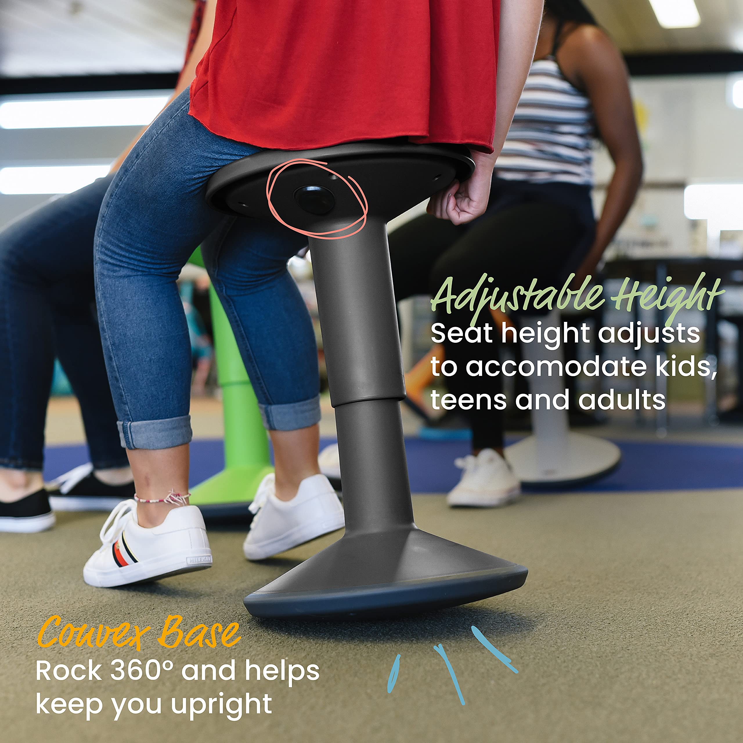 ECR4Kids SitWell Adjustable Stool - Parent