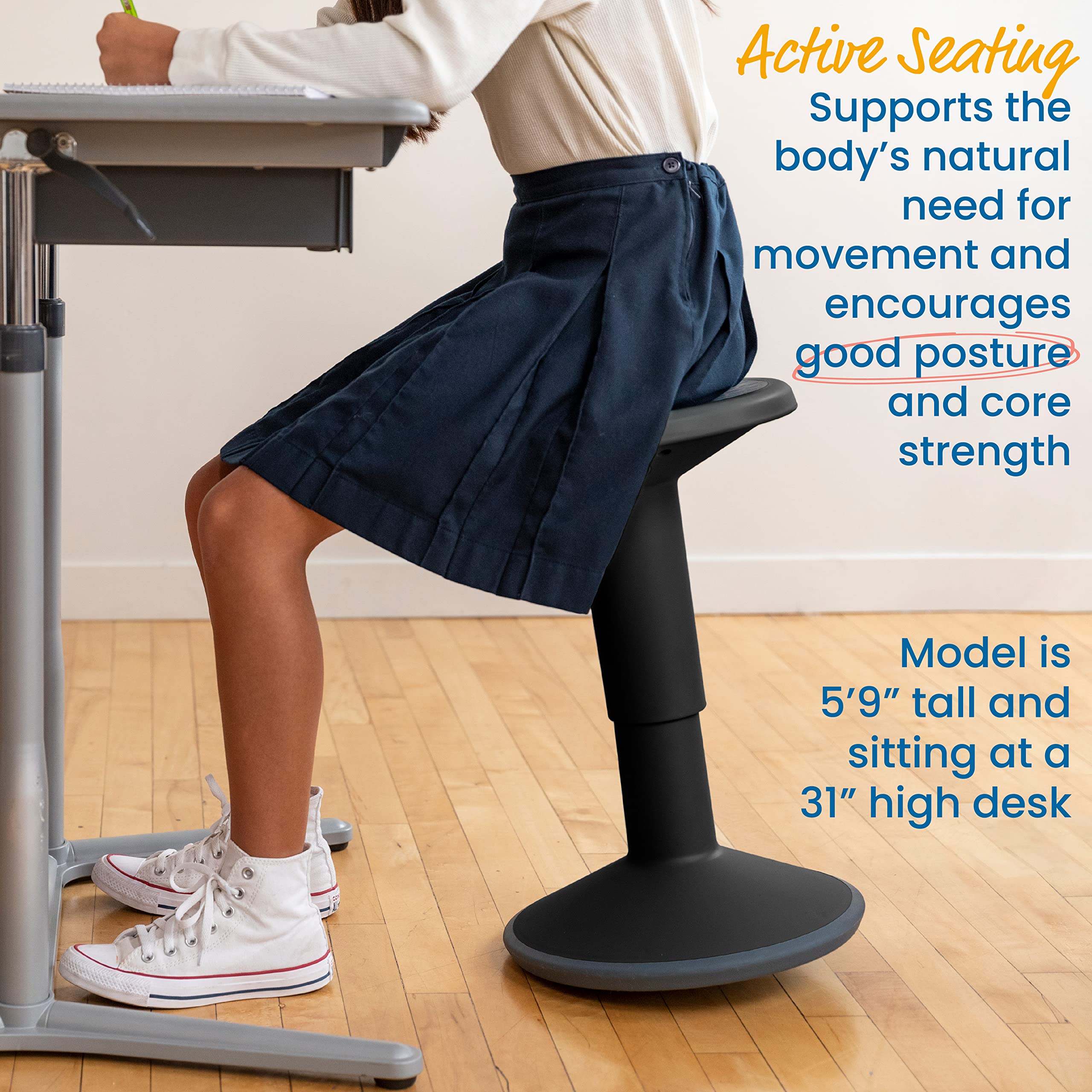 ECR4Kids SitWell Adjustable Stool - Parent